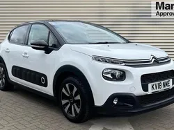 Solidpolar white Used 2018 Citroën C3 Flair Hatchback | £6,774 (Fair price)