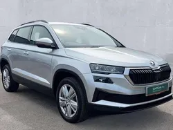 Brilliant silver metallic Used 2024 Skoda Karoq SE Drive SUV | £20,336 (Fair price)