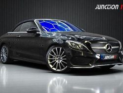 Black Used 2017 Mercedes C220 AMG Line Premium Plus Cabriolet | £16,975 (Fair price)