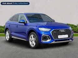 Blue Used 2022 Audi Q5 Sportback S-Line SUV | £32,628 (Fair price)
