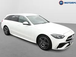 White Used 2024 Mercedes C220 AMG line Estate | £31,799 (Good price)