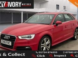 Red Used 2016 Audi A3 Sportback S-Line Hatchback | £9,290 (Fair price)