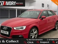 Red Used 2016 Audi A3 Sportback S-Line Hatchback | £9,290 (Good price)