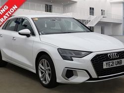 White Used 2021 Audi A3 Sportback Sport Hatchback | £21,480