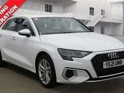 White Used 2021 Audi A3 Sportback Sport Hatchback | £21,480 (Expensive)