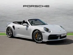 Ice grey metallic Used 2024 Porsche 911 Turbo S Cabriolet | £180,000 (Fair price)