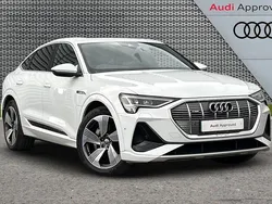 White Used 2020 Audi e-tron Sportback S-Line SUV | £27,695 (Fair price)