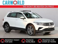 White Used 2021 VW Tiguan Elegance SUV | £22,788 (A bit pricey)