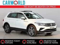 White Used 2021 VW Tiguan Elegance SUV | £22,788 (A bit pricey)