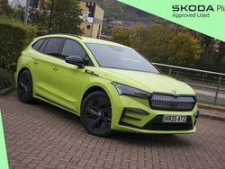 Hyper green New 2025 Skoda Enyaq iV vRS SUV | £37,995 (Fair price)