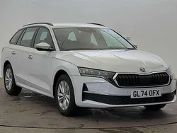 Moon white metallic Used 2024 Skoda Octavia SE Technology Estate | £21,449 (A bit pricey)