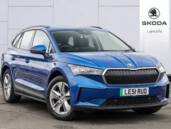 Race blue metallic Used 2021 Skoda Enyaq iV SUV | £17,890 (Fair price)
