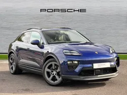 Gentian blue metallic New 2025 Porsche Macan 4 Electric SUV | £68,490