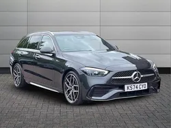 Grey Used 2024 Mercedes C220 AMG Line Premium Estate | £37,650 (Expensive)