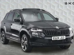 Black magic pearl effect Used 2024 Skoda Karoq SportLine SUV | £27,920 (Fair price)