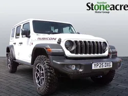 White New 2025 Jeep Wrangler Rubicon SUV | £56,995 (Fair price)