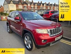 Red Used 2012 Jeep Grand Cherokee Overland SUV | £7,500