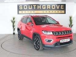 Red Used 2020 Jeep Compass Limited SUV | £13,489 (A bit pricey)
