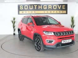 Red Used 2020 Jeep Compass Limited SUV | £13,489 (Fair price)