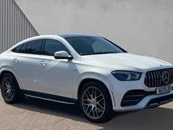 Diamond white metallic Used 2021 Mercedes GLE53 AMG Premium Plus Coupe | £59,250