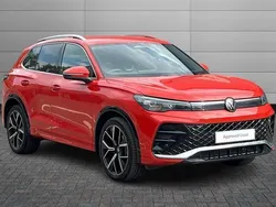 Persimmon red Used 2024 VW Tiguan R-line SUV | £34,490 (Expensive)