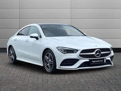 White Used 2021 Mercedes CLA200 AMG Line Premium Plus Coupe | £26,895 (Fair price)