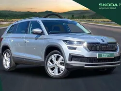 Brilliant silver metallic Used 2024 Skoda Kodiaq SE L Executive SUV | £28,786 (Fair price)