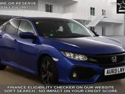 Blue Used 2019 Honda Civic SR Hatchback | £13,440 (Fair price)