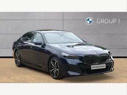 Tanzanite blue Used 2024 BMW 530e M Sport Sedan | £47,995