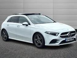 White Used 2019 Mercedes A180 AMG Line Premium Plus Hatchback | £20,250 (Expensive)