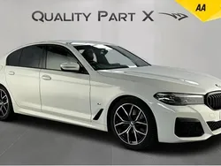 White Used 2021 BMW 520 M Sport Sedan | £20,700 (Good price)
