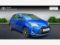 Blue Used 2018 Toyota Yaris Hatchback | £10,646 (Fair price)