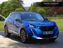 Blue Used 2020 Peugeot e-2008 GT SUV | £11,500 (Fair price)