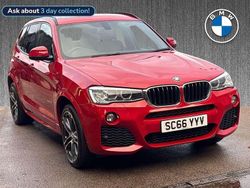 Red Used 2017 BMW X3 M Sport SUV | £18,679 (Fair price)