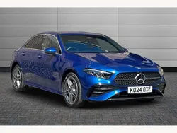 Blue Used 2024 Mercedes A250 AMG Line Premium Sedan | £27,250 (A bit pricey)