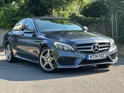 Grey Used 2014 Mercedes C200 AMG line Sedan | £11,190 (Fair price)