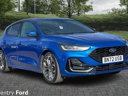 Blue Used 2022 Ford Focus ST-Line Hatchback | £17,572 (A bit pricey)