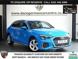 Blue Used 2021 Audi A3 Sportback e-tron S-Line Sedan | £16,389 (Fair price)