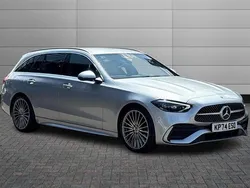 Silver Used 2024 Mercedes C300 AMG Line Premium Estate | £38,995 (Expensive)
