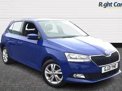 Blue Used 2021 Skoda Fabia SE Hatchback | £9,989 (Good price)