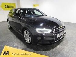 Black Used 2018 Audi A3 Sportback S-Line Hatchback | £12,500 (Good price)