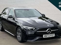 Black Used 2022 Mercedes C200 AMG line Estate | £26,839 (Good price)