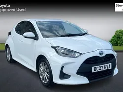 White Used 2023 Toyota Yaris Hybrid Hatchback | £16,972 (Fair price)