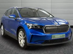 Race blue metallic Used 2021 Skoda Enyaq iV Suite SUV | £18,750 (Fair price)