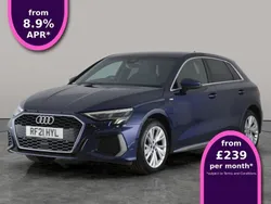 Blue Used 2021 Audi A3 Sportback e-tron S-Line Sedan | £17,350 (Fair price)