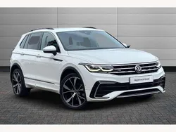 White Used 2022 VW Tiguan R-line SUV | £27,150 (Fair price)