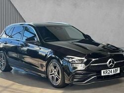Black Used 2024 Mercedes C200 AMG line Estate | £28,980 (Good price)