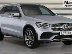 Silver Used 2021 Mercedes GLC300e AMG Line Premium Plus SUV | £37,385 (A bit pricey)