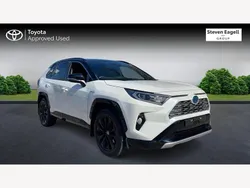White/black Used 2021 Toyota RAV4 Hybrid SUV | £29,928 (Expensive)