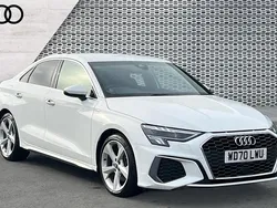 White Used 2021 Audi A3 S-Line Sedan | £21,048 (Good price)